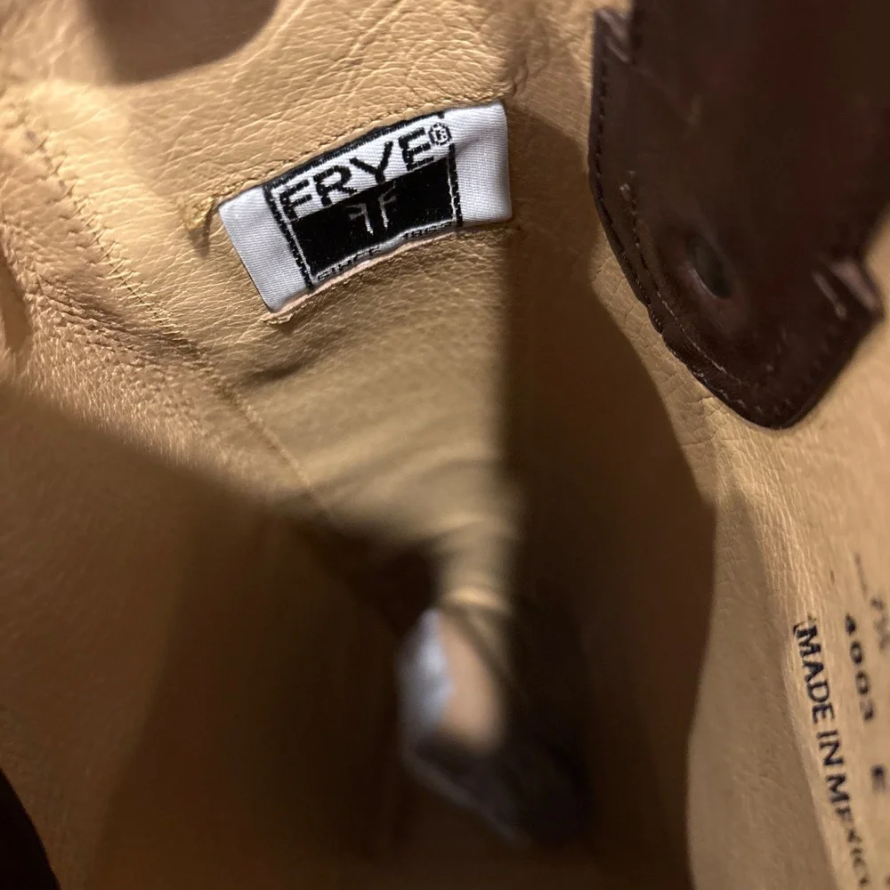 Frye Tall Leather Riding Boots in Brown - Picture 7 of 8